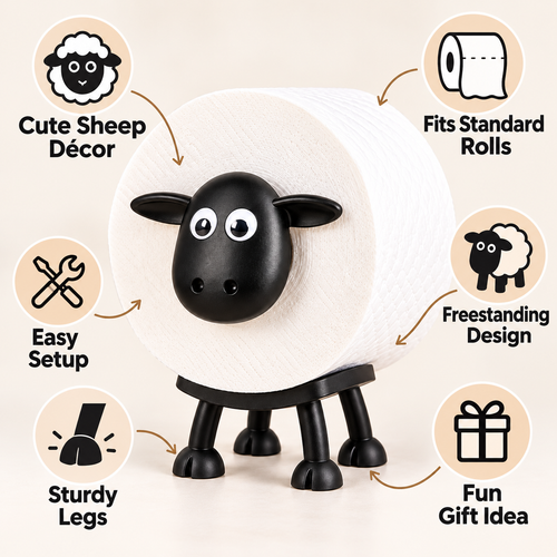 Baa Baa Roll™ - The Cutest Way to Store Your Toilet Paper!